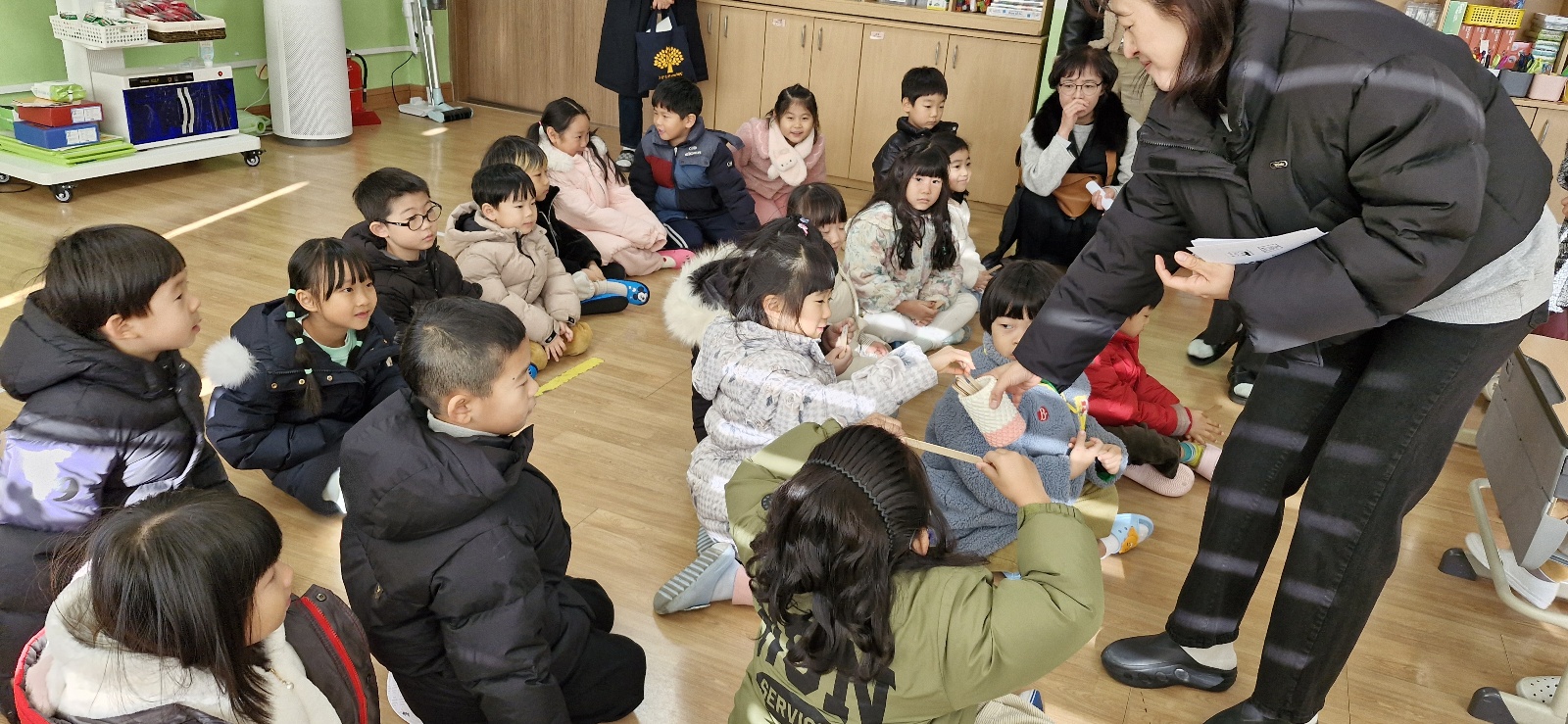 유초 이음교육 메밀꽃유치원 원아 학교 방문 사진